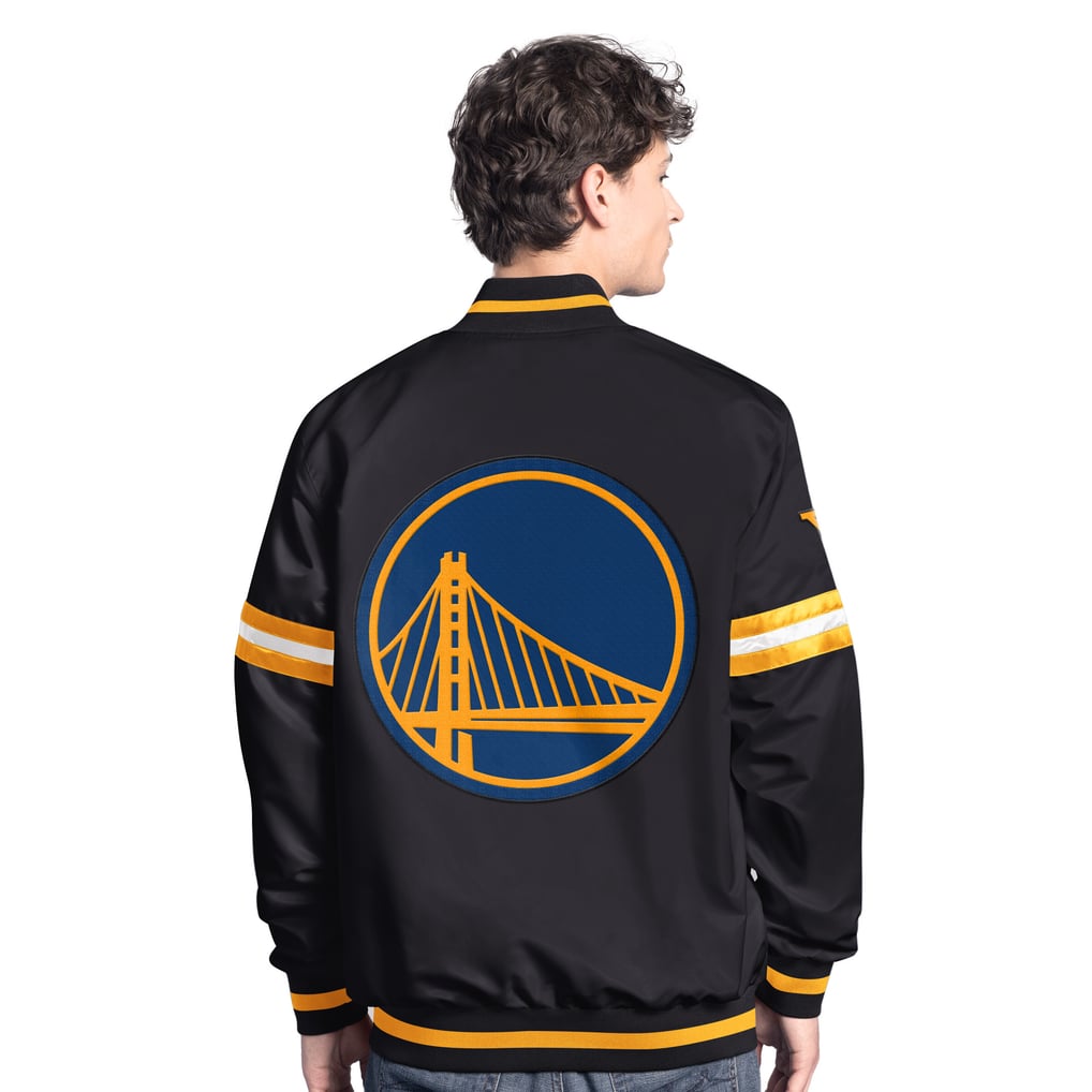  Golden State Warriors Starter Scout Varsity Full-Snap Jacket - Black
